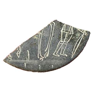 Fragment van een knoop-insigne